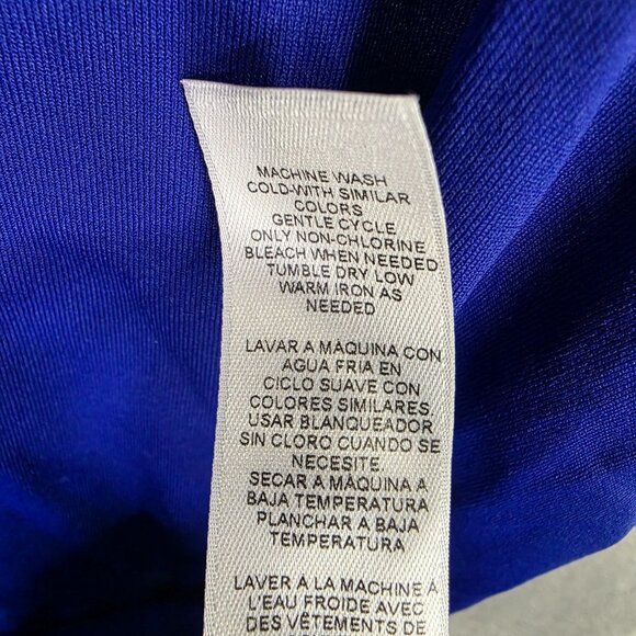 Womens Chico's Saphire Blue Tank Top Sleeveless Nylon Spandex Blend Size 3 - Picture 4 of 8